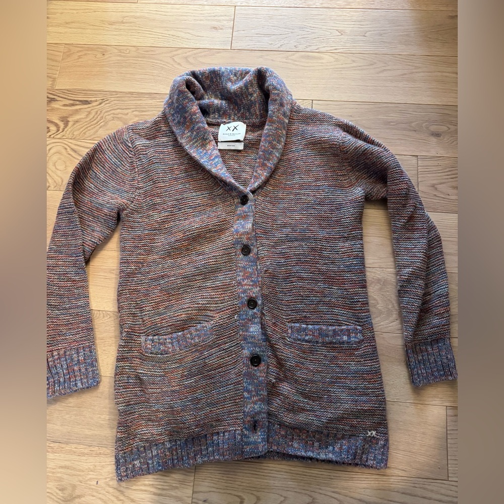Banjo and Matilda space dyed long grandpa cardigan sweater M!